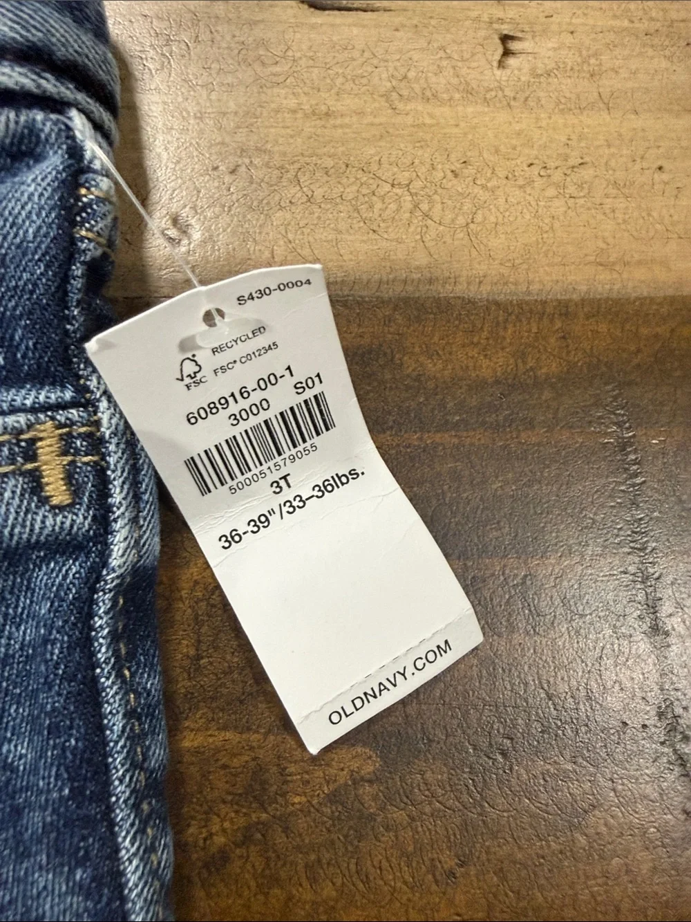 Old Navy Kids Blue Acid-Wash Denim Jeans New